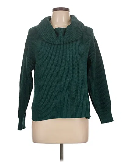 Pre-owned 89th & Madison Turtleneck Sweater In Green