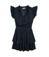 8apart Women Azalea Ruffle Tie Dress In Navy In Blue