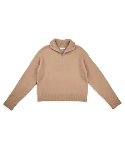 8apart Women's Elliott Half Zip Sweater In Taupe In Brown