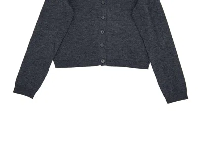 8apart Women's Leslie Knit Cardigan In Charcoal In Blue