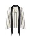 8pm Cabrillo-a Vertical-stripe Blouse In White