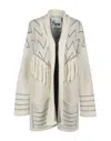 8pm Cardigan In Ivory