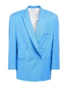 8pm Conscious Man Blazer Pastel Blue Size S Viscose, Polyamide In Blue