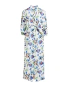 8pm Conscious Woman Maxi Dress White Size M Ecovero Viscose, Viscose In Multi