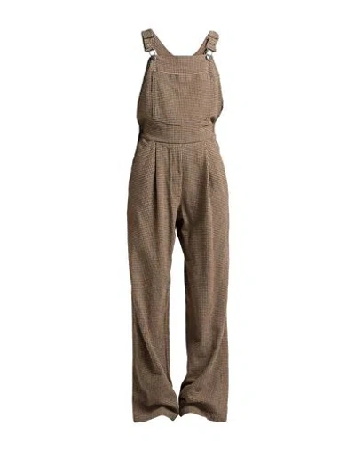 8pm Conscious Woman Overalls Sand Size S Recycled Cotton, Cotton, Acrylic In Black