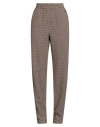 8pm Conscious Woman Pants Beige Size S Recycled Cotton, Cotton, Acrylic In Brown