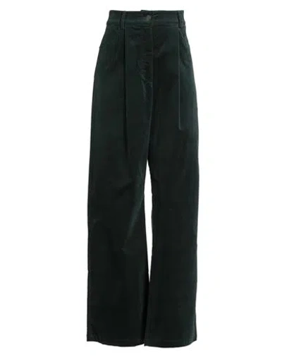 8pm Conscious Woman Pants Dark Green Size Xs Cotton, Elastane