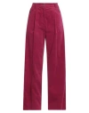 8pm Conscious Woman Pants Fuchsia Size S Cotton, Elastane In Red