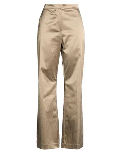 8pm Conscious Woman Pants Military Green Size L Cotton, Polyester, Elastane