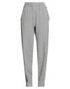 8pm Conscious Woman Pants Off White Size S Recycled Cotton, Cotton, Acrylic In Gray