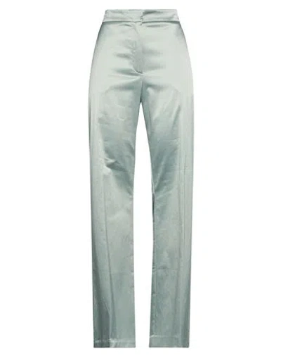 8pm Conscious Woman Pants Sage Green Size S Cotton, Polyester, Elastane