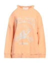 8pm Conscious Woman Sweatshirt Apricot Size M Cotton In Orange