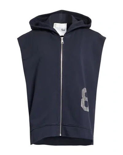 8pm Conscious Woman Sweatshirt Midnight Blue Size S Cotton, Elastane