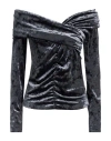 8pm Conscious Woman Top Charcoal Size L Polyester, Elastane In Gray