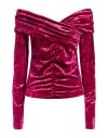 8pm Conscious Woman Top Garnet Size M Polyester, Elastane In Pink