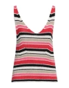8pm Conscious Woman Top Red Size M Cotton, Acrylic