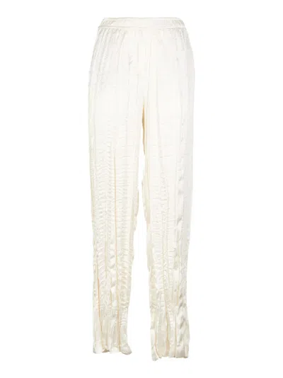 8pm Crepe Trousers In Neutral