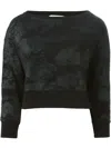 8pm Cropped Sweatshirt In Black