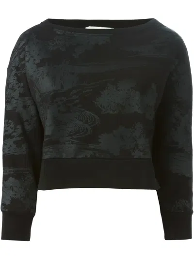 8pm Cropped Sweatshirt In Black