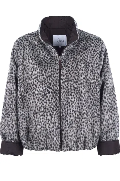8pm - Jacket - 480415 - Black/grigio In Gray