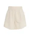 8pm Ribbed Waist Shorts In Neutrals