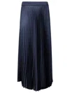 8pm Newburry Pleated Skirt In Blue