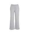 8pm Relaxed Wide-leg Jogging Pants With Elastic Waistband In White