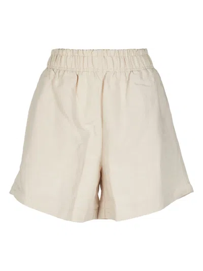 8pm Ribbed Waist Shorts In Neutrals
