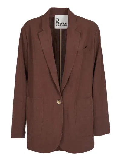 8pm Single-button Blazer In Cioccolato