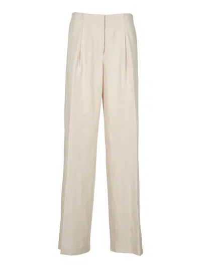 8pm Straight Concealed Trousers In Neutral