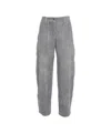 8pm Straight-leg Trousers With Utility Pockets And Textured Fabric In Gray