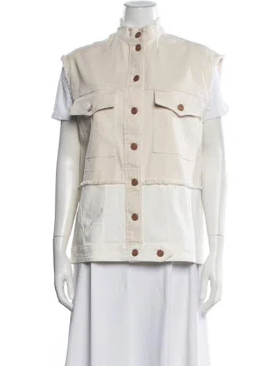 Pre-owned 8pm Vest W/ Tags In Neutral