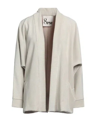 8pm Woman Blazer Off White Size S Polyester, Nylon, Elastane