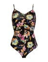 8pm Woman Bodysuit Black Size Xs Viscose, Elastane