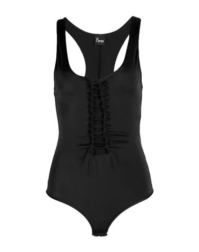 8pm Woman Bodysuit Black Size M Polyamide, Elastane