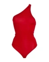8pm Woman Bodysuit Red Size Xxs Viscose, Elastane