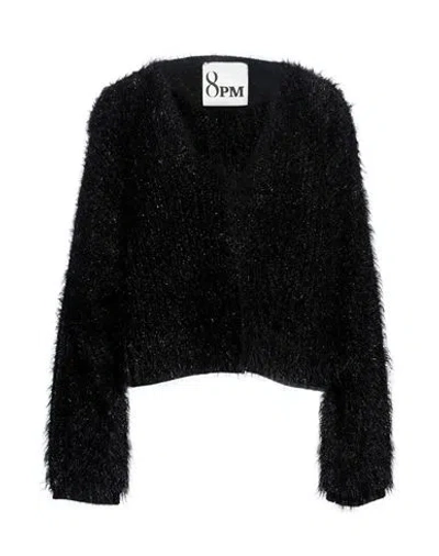8pm Woman Cardigan Black Size M Polyamide, Acrylic, Viscose, Wool