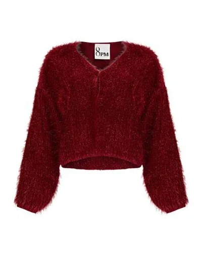 8pm Woman Cardigan Burgundy Size M Polyamide, Acrylic, Viscose, Wool