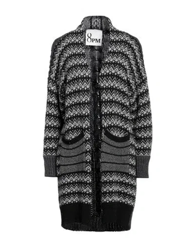 8pm Woman Cardigan Charcoal Size S Viscose, Polyamide, Merino Wool, Acrylic, Cashmere In Gray