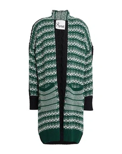 8pm Woman Cardigan Green Size S Viscose, Polyamide, Merino Wool, Acrylic, Cashmere