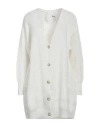 8pm Woman Cardigan White Size Xs Cotton, Acrylic In White