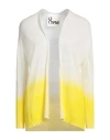 8pm Woman Cardigan Yellow Size S Wool In Yellow