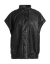 8pm Woman Jacket Black Size S Polyurethane, Viscose