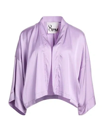 8pm Woman Jacket Lilac Size S Viscose In Purple