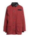 8pm Woman Jacket Rust Size S Cotton, Elastane, Polyurethane