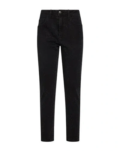 8pm Woman Jeans Black Size 28 Cotton, Elastane