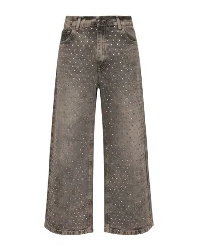 8pm Woman Jeans Charcoal Size 25 Cotton In Gray