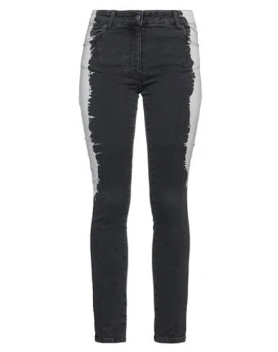 8pm Woman Jeans Charcoal Size 28 Cotton, Elastane In Grey