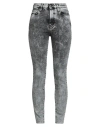 8pm Woman Jeans Grey Size 26 Cotton, Elastolefin, Elastane In Gray