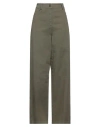 8pm Woman Jeans Military Green Size S Cotton, Elastane In Green